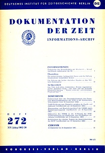 Documentation of Time 1962 / 272 Cover Image
