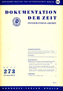 Documentation of Time 1962 / 273