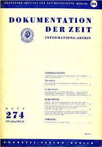 Dokumentation der Zeit 1962 / 274