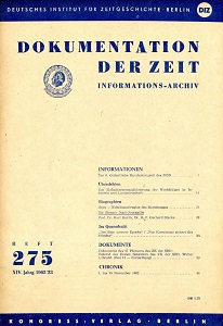 Documentation of Time 1962 / 275 Cover Image