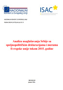 Analiza usaglašavanja Srbije sa spoljnopolitičkim deklaracijama i merama Evropske unije tokom 2015. godine