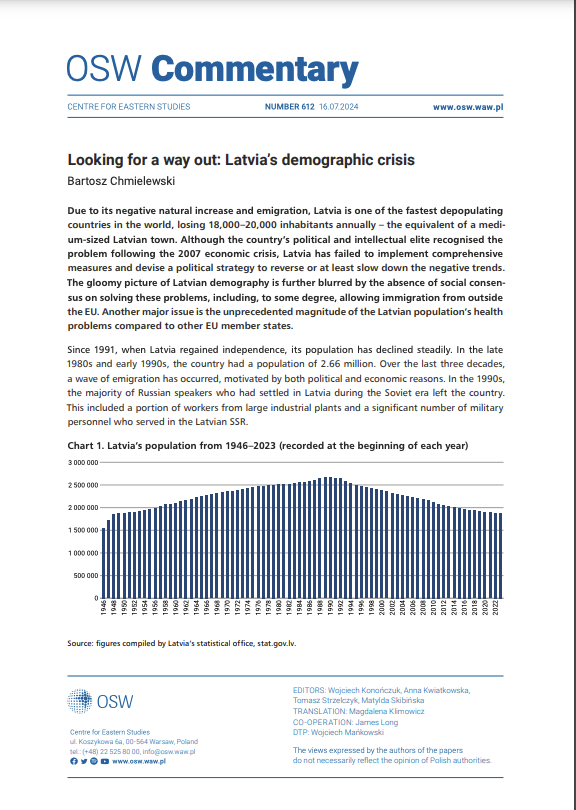 Looking for a way out: Latvia’s demographic crisis