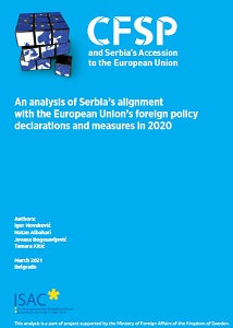 An analysis of Serbia’s alignment with the European Union’s foreign policy declarations and measures in 2020 Cover Image