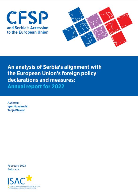 An analysis of Serbia’s alignment with the European Union’s foreign policy declarations and measures: Annual report for 2022