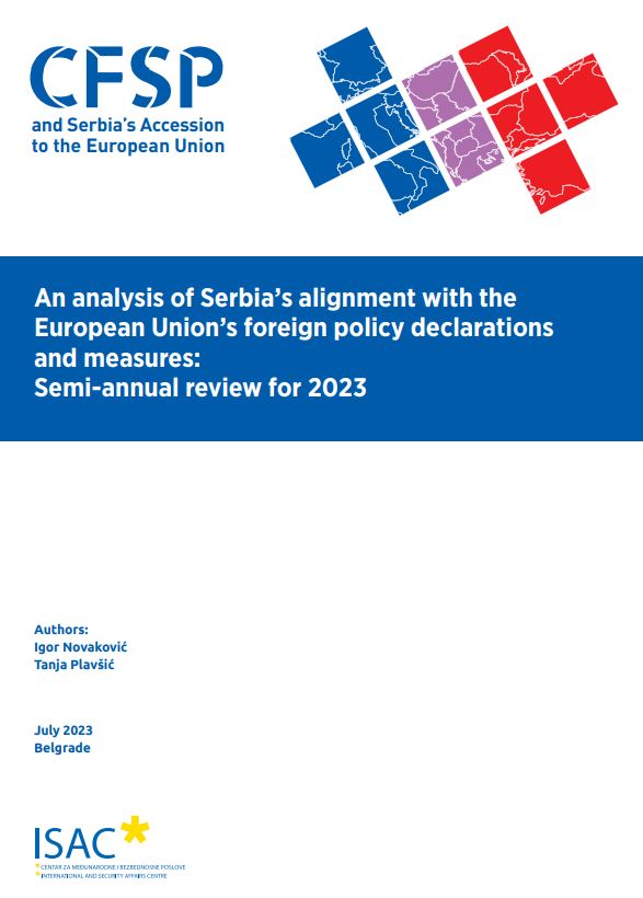 An analysis of Serbia’s alignment with the European Union’s foreign policy declarations and measures: Semi-annual review for 2023