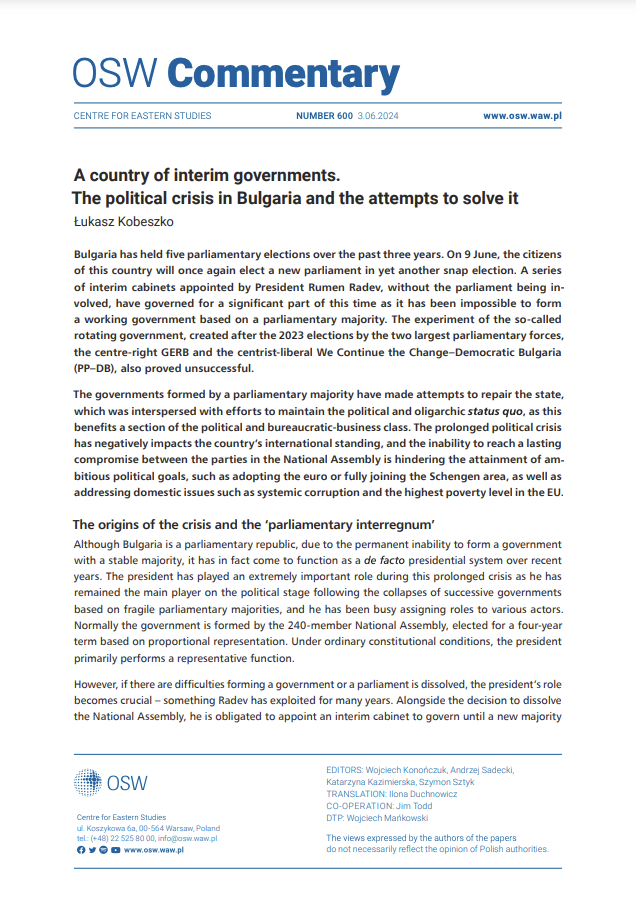 A country of interim governments. The political crisis in Bulgaria and the attempts to solve it