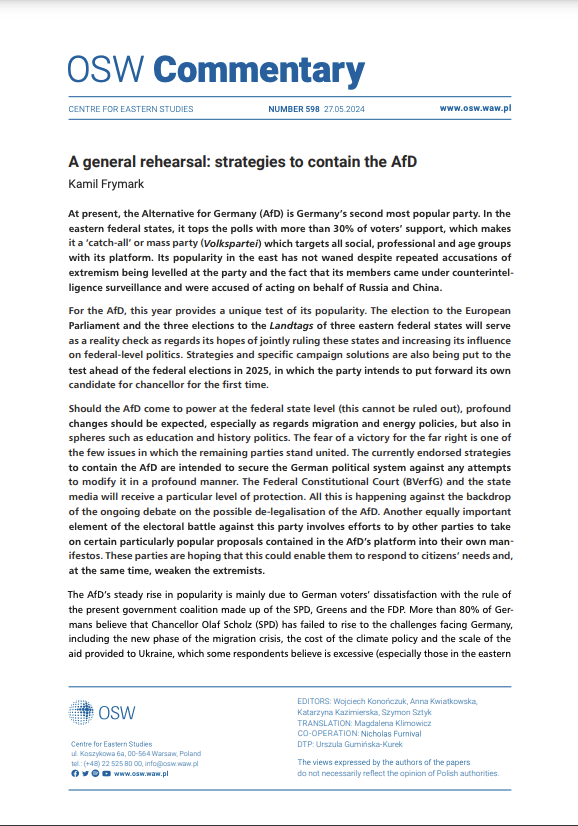 A general rehearsal: strategies to contain the AfD