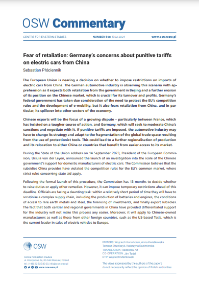 Fear of retaliation: Germany’s concerns about punitive tariffs on electric cars from China