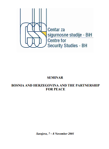 Seminar - Bosnia and Herzegovina and the Partnership for Peace Cover Image