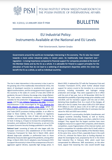 EU Industrial Policy: Instruments Available at the National and EU Levels