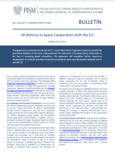 UK Returns to Space Cooperation with the EU