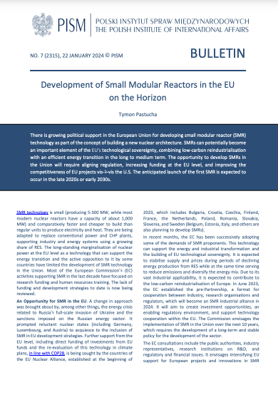 Development of Small Modular Reactors in the EU on the Horizon