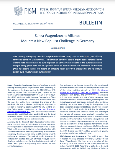 Sahra Wagenknecht Alliance Mounts a New Populist Challenge in Germany