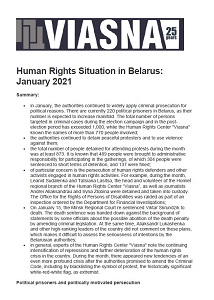 Review-Chronicle of Human Rights Violations in Belarus in January 2021