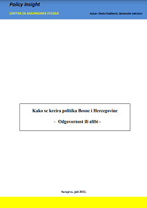 Kako se kreira politika Bosne i Hercegovine - Odgovornost ili alibi