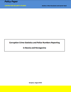 Corruption Crime Statistics and Police Numbers Reporting in Bosnia and Herzegovina