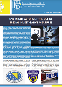 Oversight Actors of the Use of Special Investigative Measures