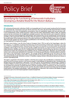 Quantifying the Functioning of Democratic Institutions: Developing a Reliable Model for the Western Balkans