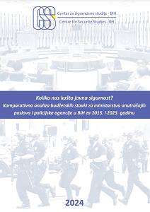 Koliko nas košta javna sigurnost? Komparativna analiza budžetskih stavki za ministarstva unutrašnjih poslova i policijske agencije u BiH za 2015. i 2023. godinu