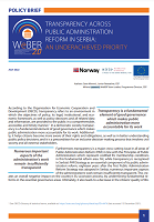 Transparency across public administration reform in Serbia: An underachieved priority