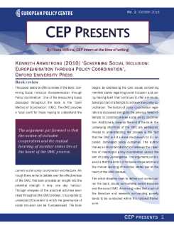 Kenneth Armstrong (2010) ‘Governing Social Inclusion: Europeanisation through Policy Coordination’, Oxford University Press