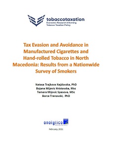 Tax Evasion and Avoidance in Manufactured Cigarettes and Hand-rolled Tobacco in North Macedonia