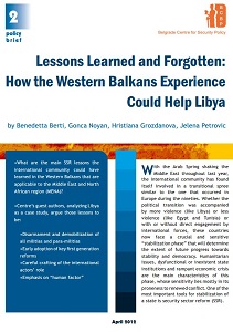 Lessons Learned and Forgotten: How the Western Balkans Experience Could Help Libya