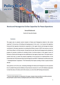 Bosnia and Herzegovina Civilian Capacities for Peace Operations