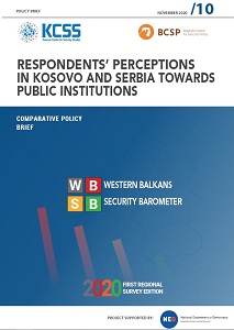 RESPONDENTS’ PERCEPTIONS IN KOSOVO AND SERBIA TOWARDS PUBLIC INSTITUTIONS