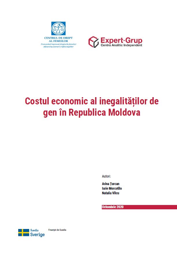 The economic cost of gender inequalities in the Republic of Moldova