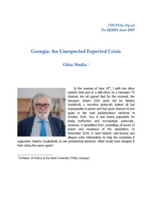 Georgia: An Unexpected Expected Crisis Cover Image