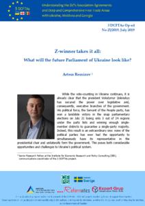 Z-winner takes it all: What will the future Parliament of Ukraine look like? Cover Image