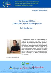 EU-Georgia DCFTA: Results after 5 years and perspectives