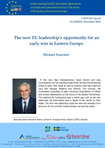 The new EU leadership’s opportunity for an early win in Eastern Europe