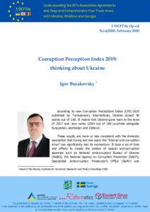 Corruption Perception Index 2019: Thinking about Ukraine