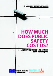 HOW MUCH DOES PUBLIC SAFETY COST US? - Analysis of budget items of police services in Bosnia and Herzegovina