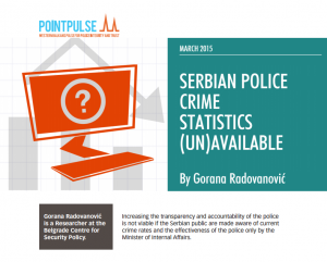 SERBIAN POLICE CRIME STATISTICS (UN)AVAILABLE