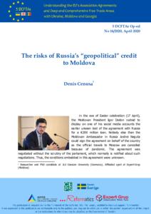 The risks of Russia’s “geopolitical” credit to Moldova