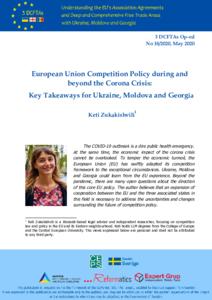 European Union Competition Policy during and beyond the Corona Crisis: Key Takeaways for Ukraine, Moldova and Georgia