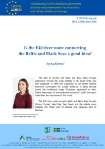 Is the E40 river route connecting the Baltic and Black Seas a good idea?