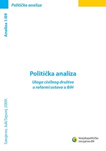 Politička analiza. Uloga civilnog društva u reformi ustava u BiH