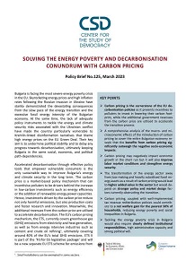 CSD Policy Brief №. 125: Solving the Energy Poverty and Decarbonisation Conundrum with Carbon Pricing.