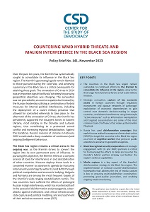 CSD Policy Brief №. 141: Countering WMD Hybrid Threats and Malign Interference in the Black Sea Region