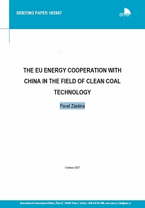 The EU Energy Cooperation with China in the field of Clean Coal Technology