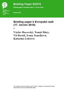 Briefing paper for the European Council (June 17, 2010)