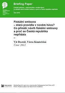 Fiscal treaty – old rules in a new guise? What does the draft fiscal agreement bring and why the Czech Republic did not join