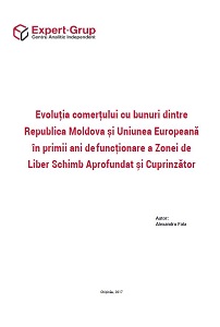 The evolution of trade in goods between the Republic of Moldova and the European Union in the first years of operation of the Deep and Comprehensive Free Trade Area