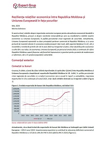 The resilience of economic relations between the Republic of Moldova and the European Union in the face of shocks