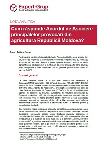 Cum răspunde Acordul de Asociere principalelor provocări din agricultura Republicii Moldova?