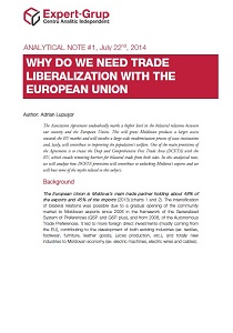 Why do we need Trade Liberalization with the European Union?